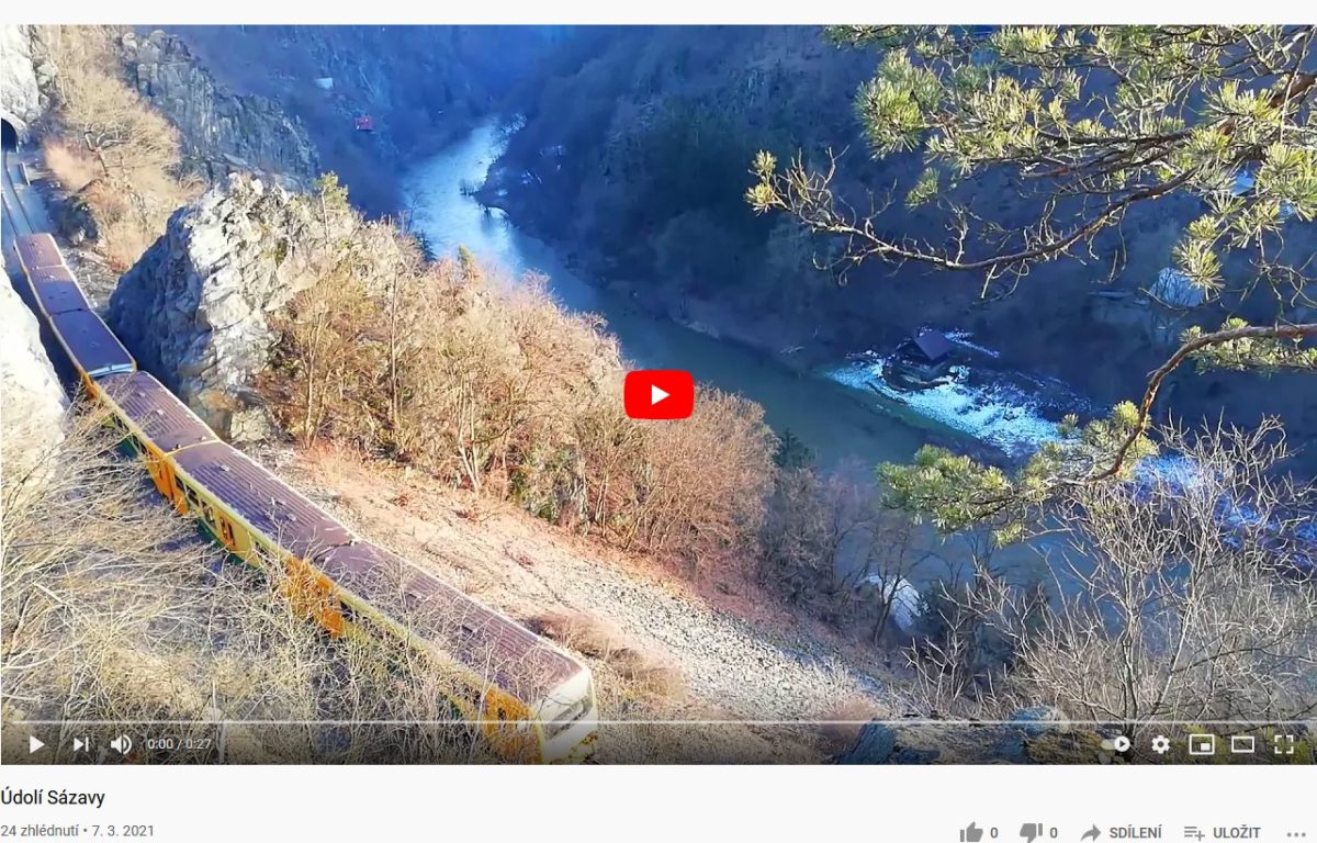 Údolí Sázavy, video z 20.2.2021